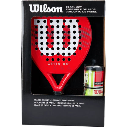 Kit Racchetta da Padel Wilson + Tubo Palline Optix Xp