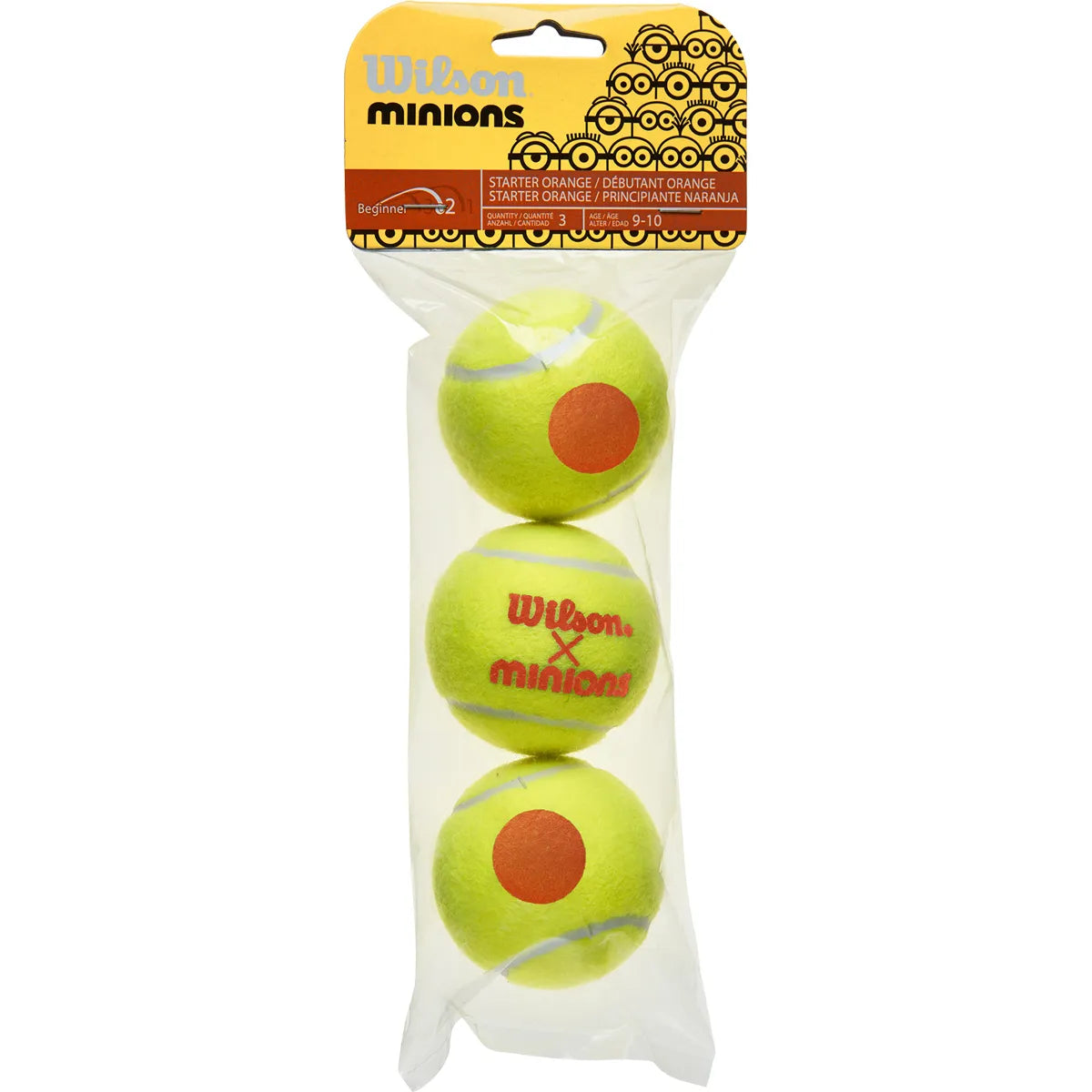 Sacchetto da 3 Palline da tennis Wilson Minions Stage 2