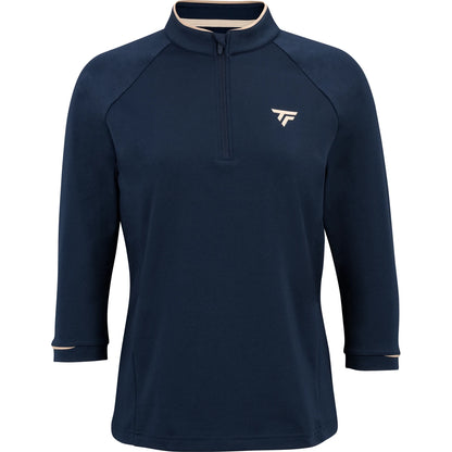 Felpa Tecnifibre Donna Thermo Zip Manica 3/4 Marine