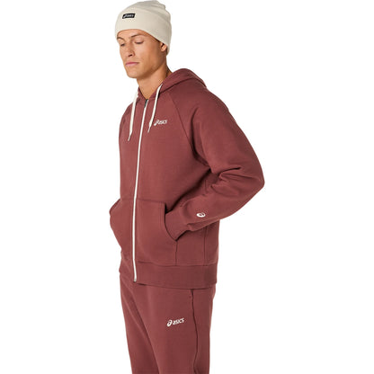 Felpa Asics con cappuccio in pile full zip