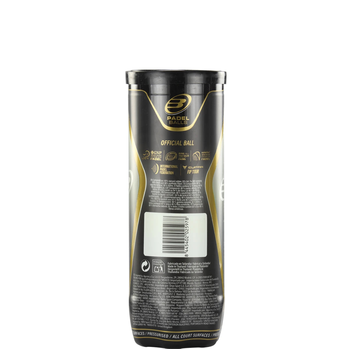 Tube da 3 Palline Bullpadel Fip Next Pro