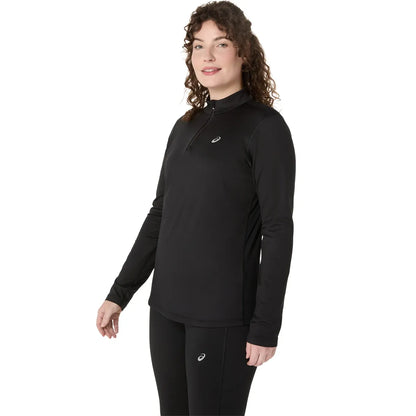 T-Shirt Asics Donna Core Maniche Lunghe 1/2 Zip