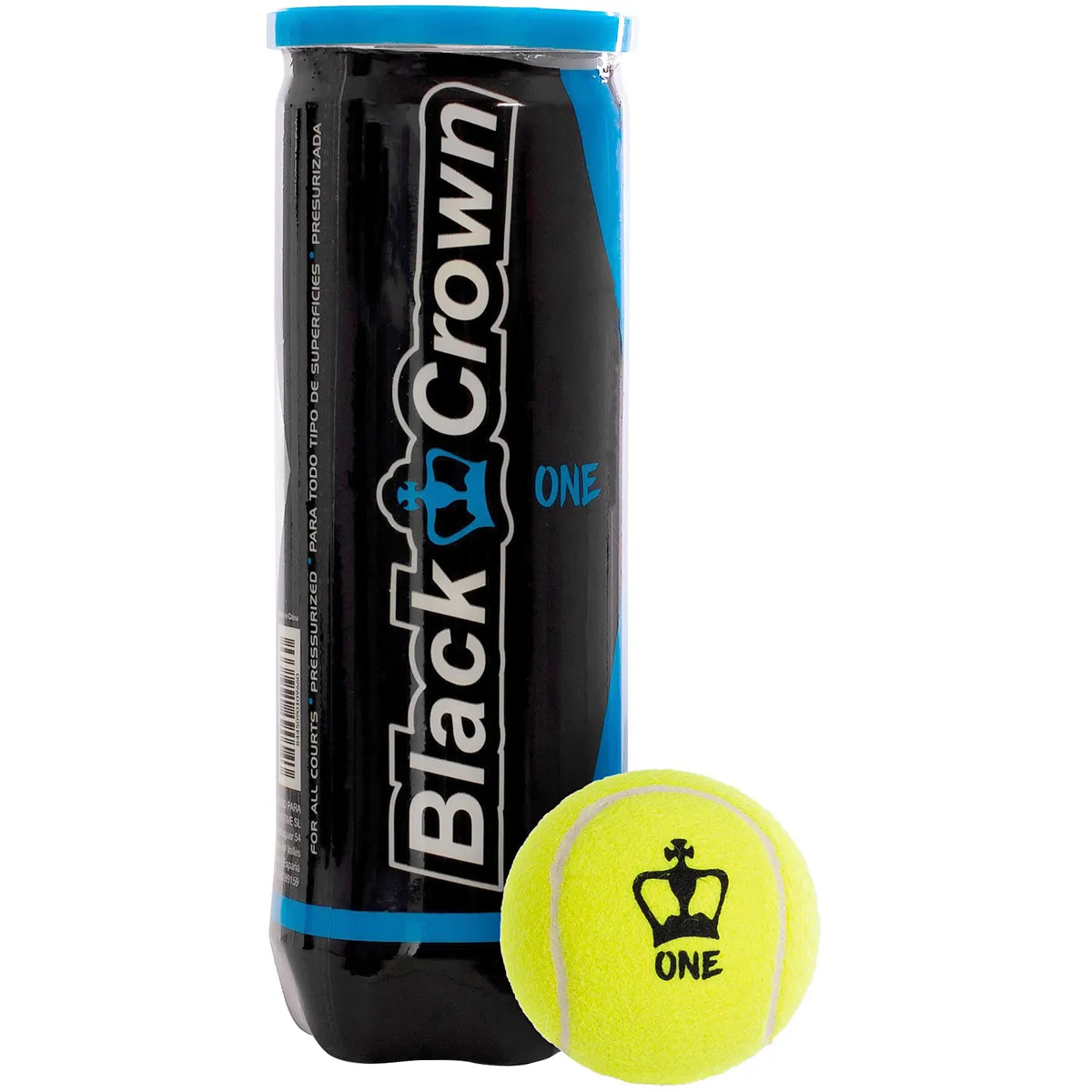 Tubetto da 3 Palline da padel Black Crown One