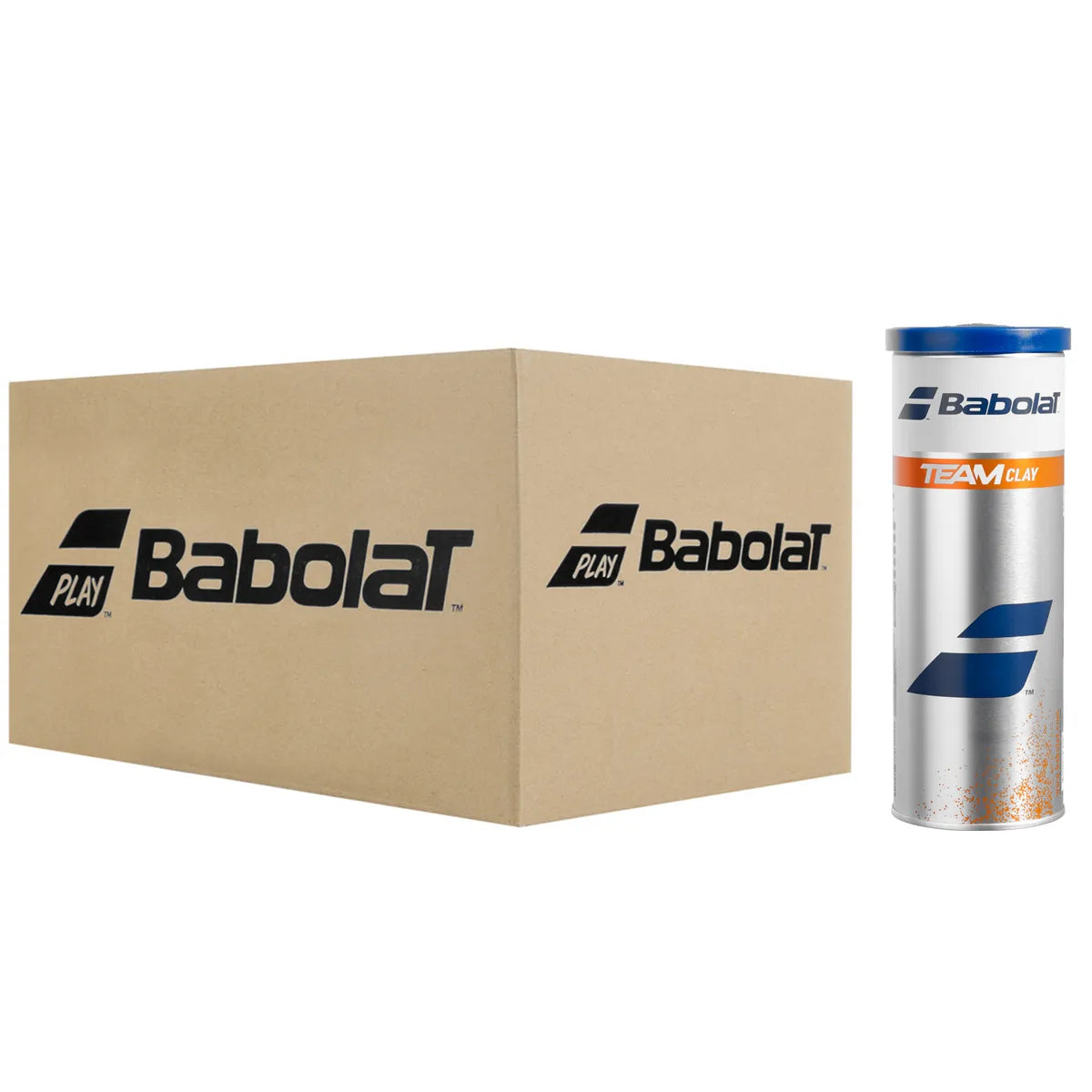 Cartone da 30 Tubetti da 3 Palline Babolat Team Clay