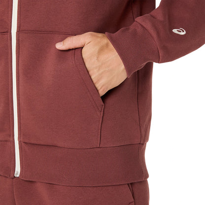 Felpa Asics con cappuccio in pile full zip