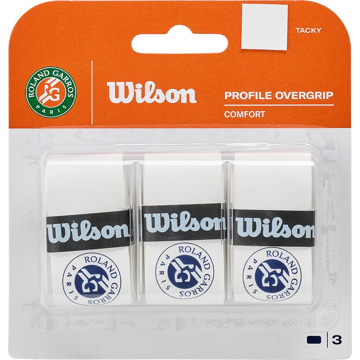 Overgrips Wilson Profile Roland-Garros X3