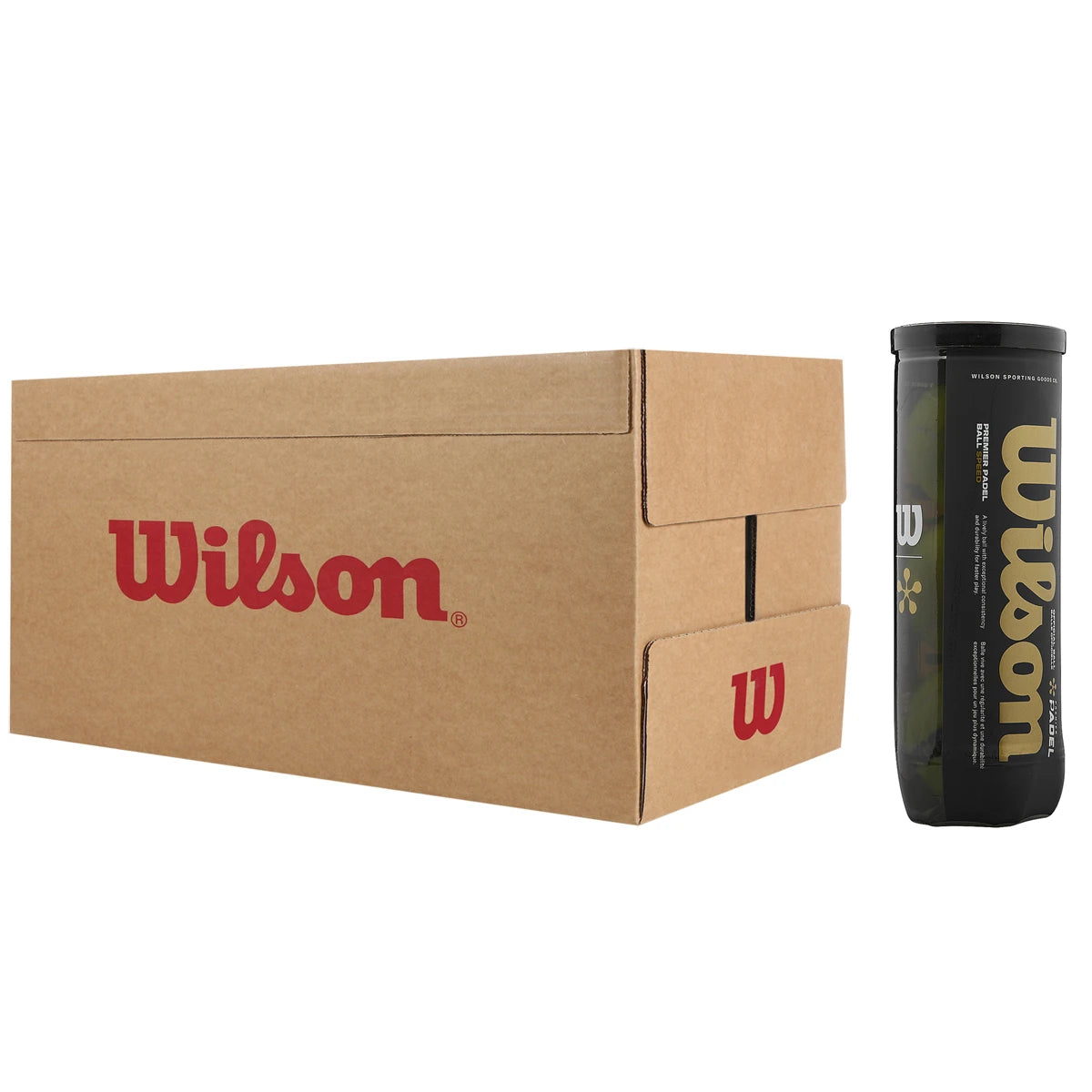 Cartone da 24 Tubetti da 3 Palline da padel Wilson Premier Padel Speed