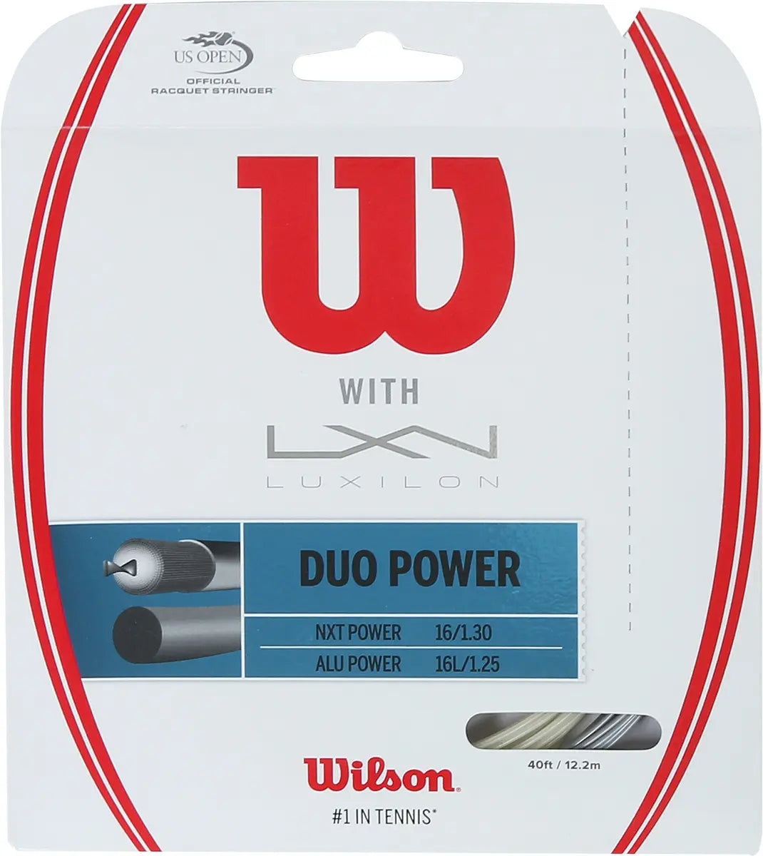 Corda Wilson Duo Power : Luxilon Alu Power & Wilson Nxt Power 1.25 (12,20 Metri)