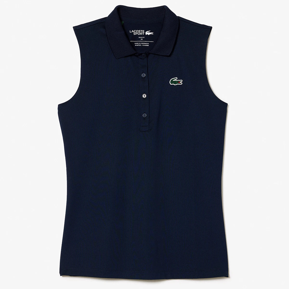 Polo Lacoste Donna Core Performance senza Maniche