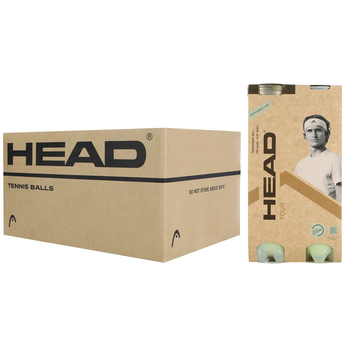 Cartone da 18 Bipack da 4 Palline Head Tour