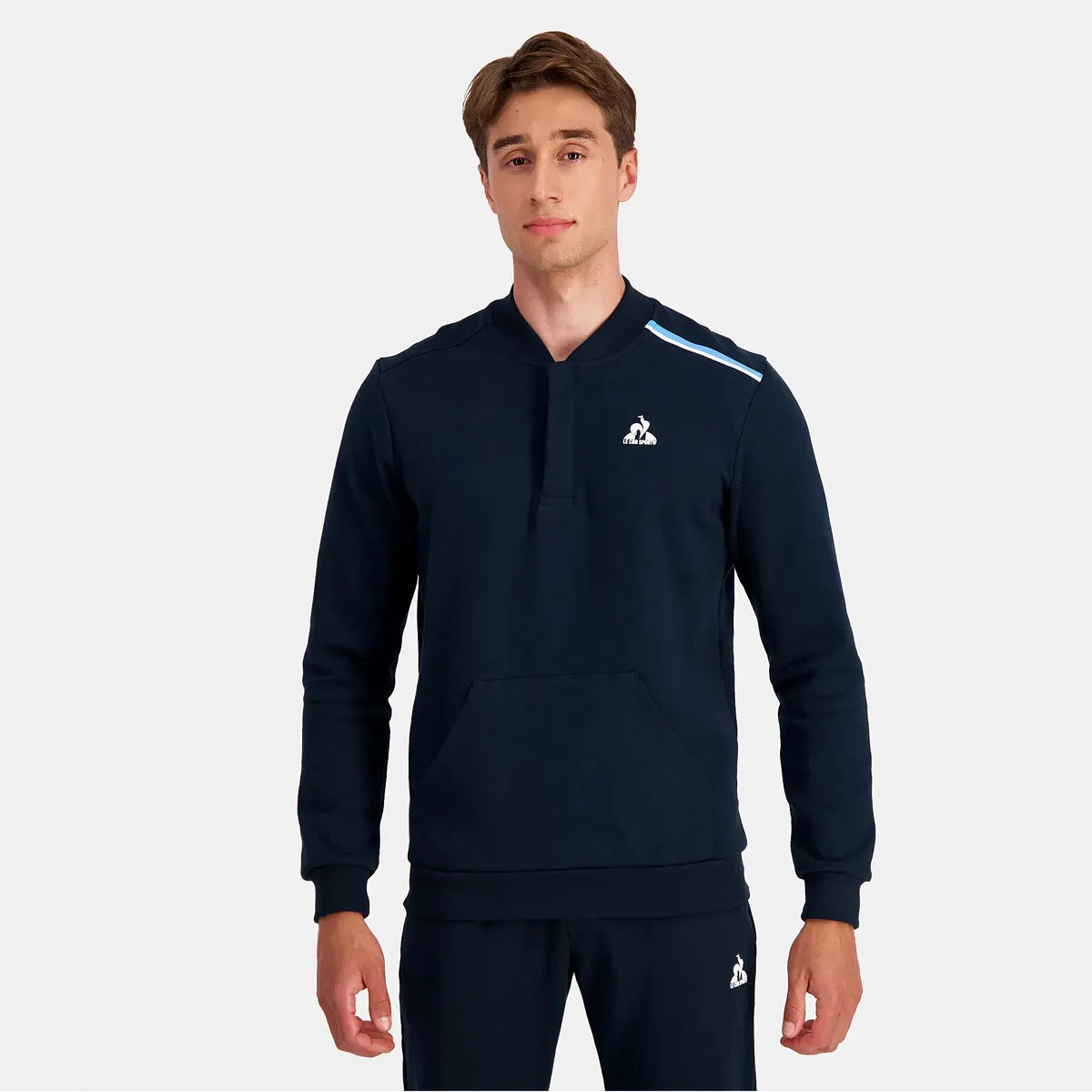 Felpa Le Coq Sportif Collo a V Heritage New York