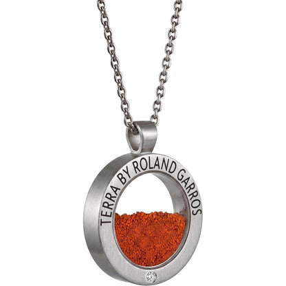 Collana e Medaglia Terra Access Acciaio Opaco 1 Pietra Grande Modello