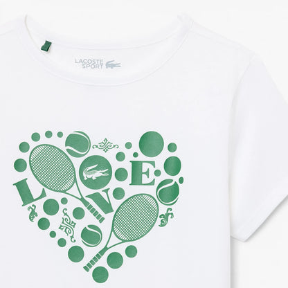 T-Shirt Lacoste Junior Ragazza Core Performance Graphic