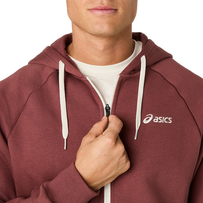 Felpa Asics con cappuccio in pile full zip