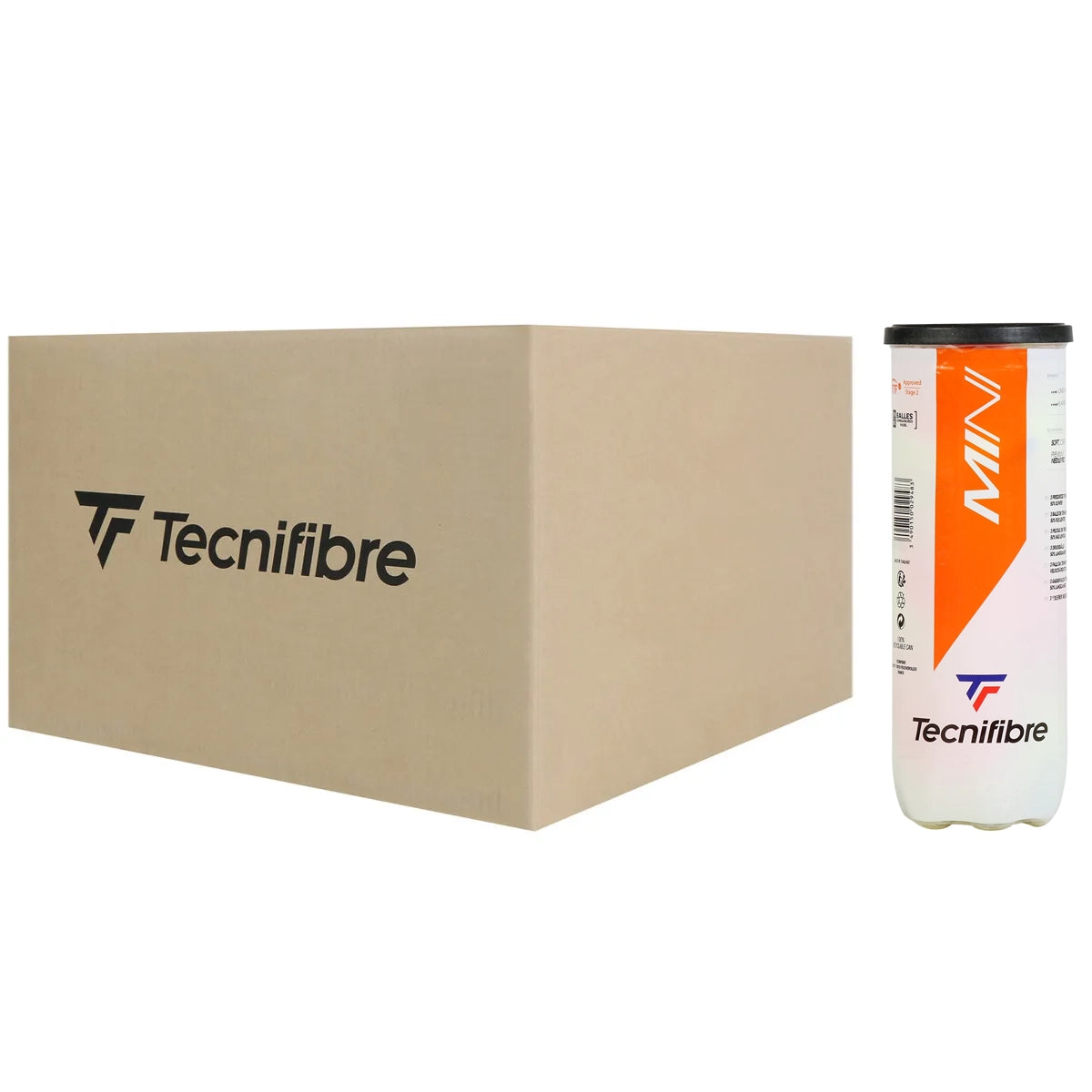 Scatola da 24 Tubetti da 3 Palline Tecnifibre Mini Tennis