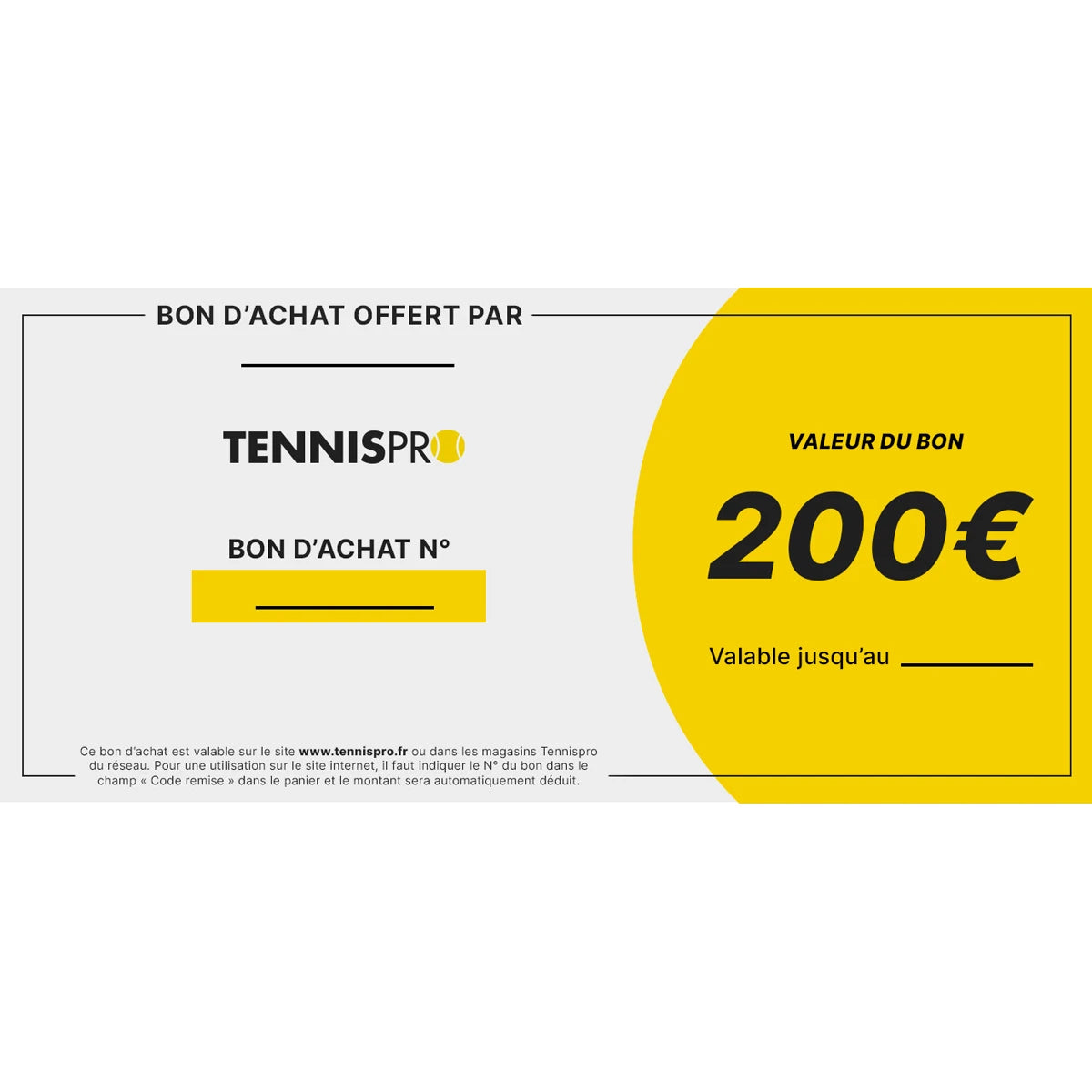 Assegno Regalo Tennispro 200€