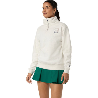 Felpa Asics Donna Corta Graphic 1/2 Zip