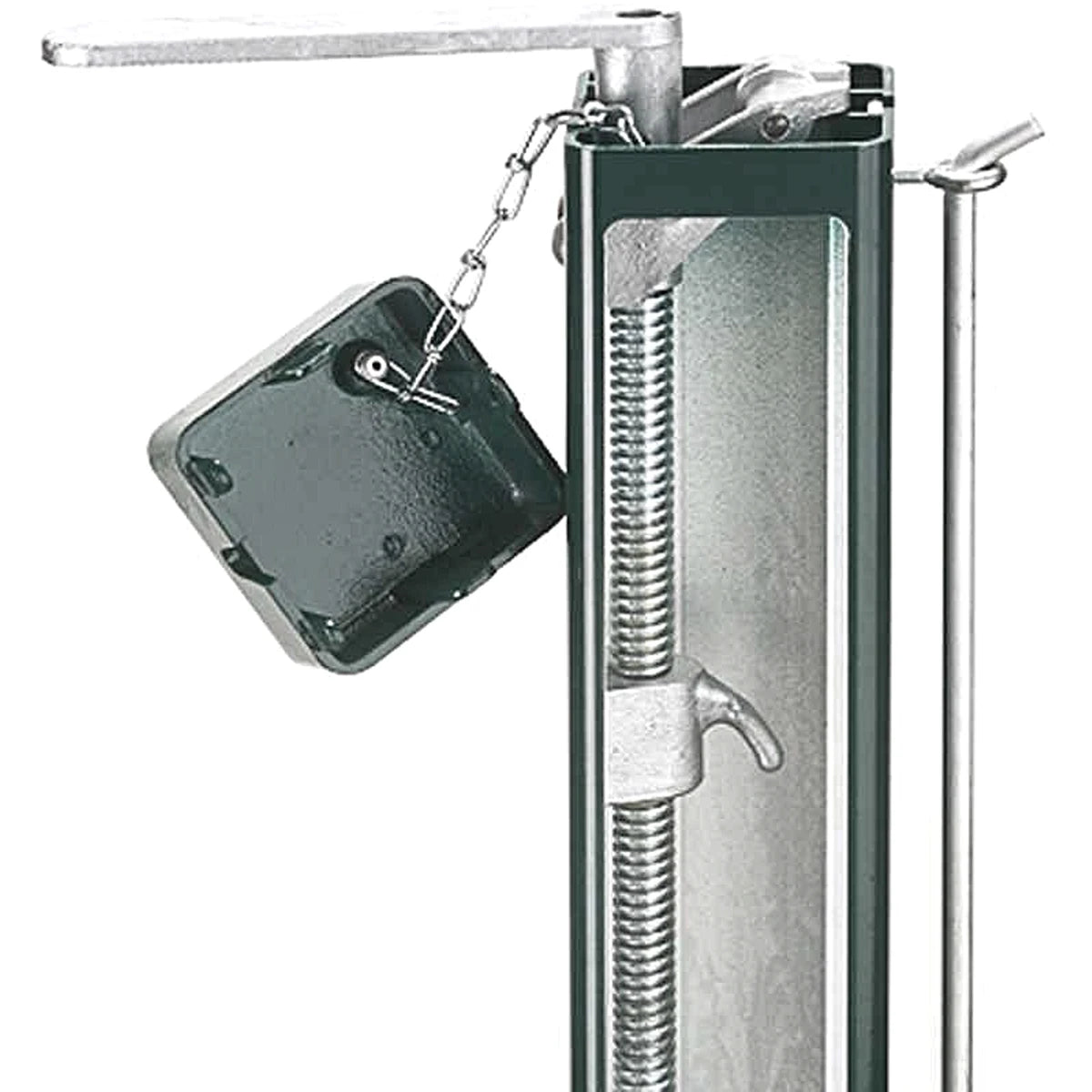 Coppia di Pali Alluminio Tubo Quadrato 80Mm con Guaine