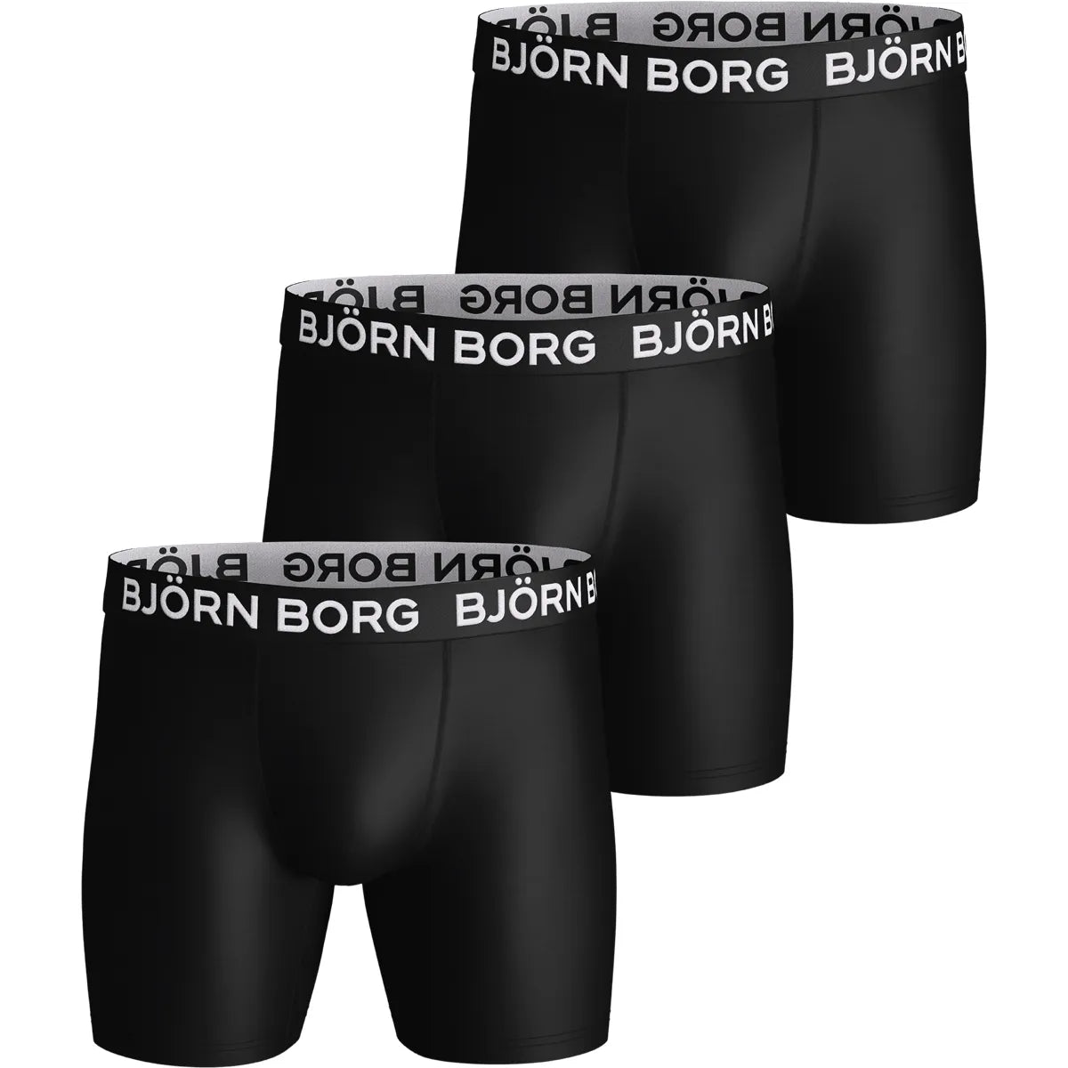 Confezione da 3 Boxer Sportivi in Microfibra