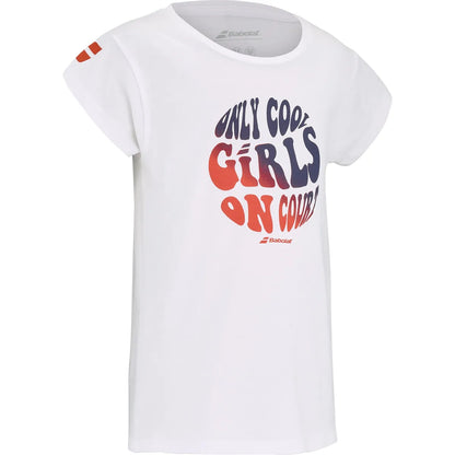 T-Shirt Babolat Junior Ragazza Exercise Cotone