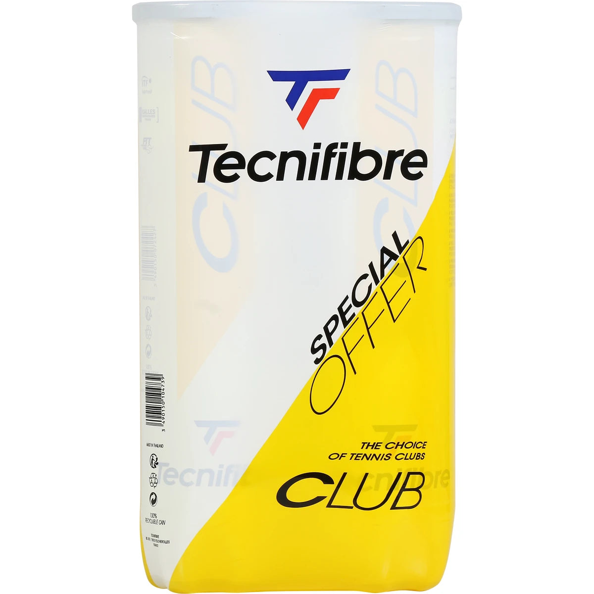 Bipack da 4 Palline Tecnifibre Club