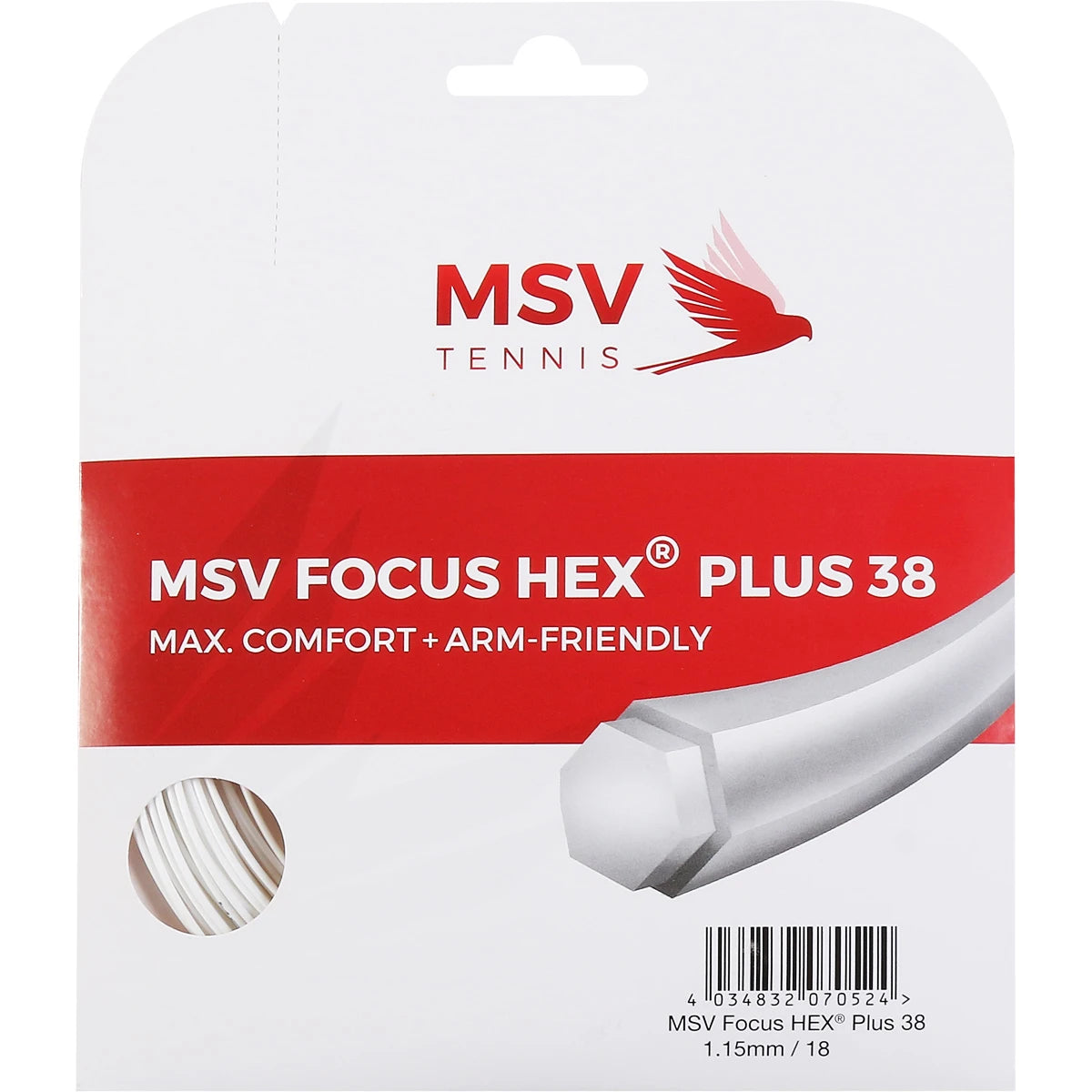 Corda Msv Focus Hex Plus 38 (12 Metri)