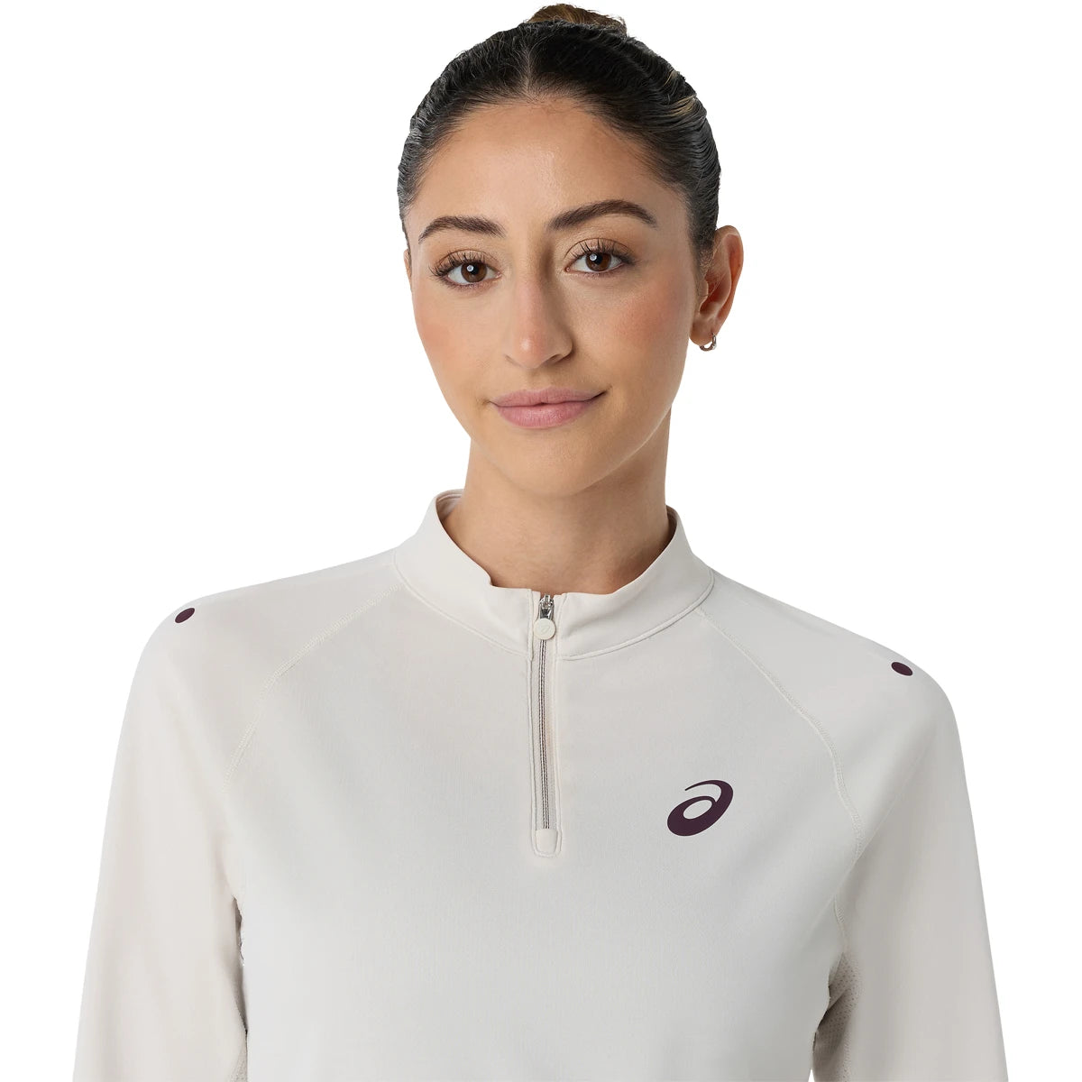 T-Shirt Asics Donna Match 1/2 Zip