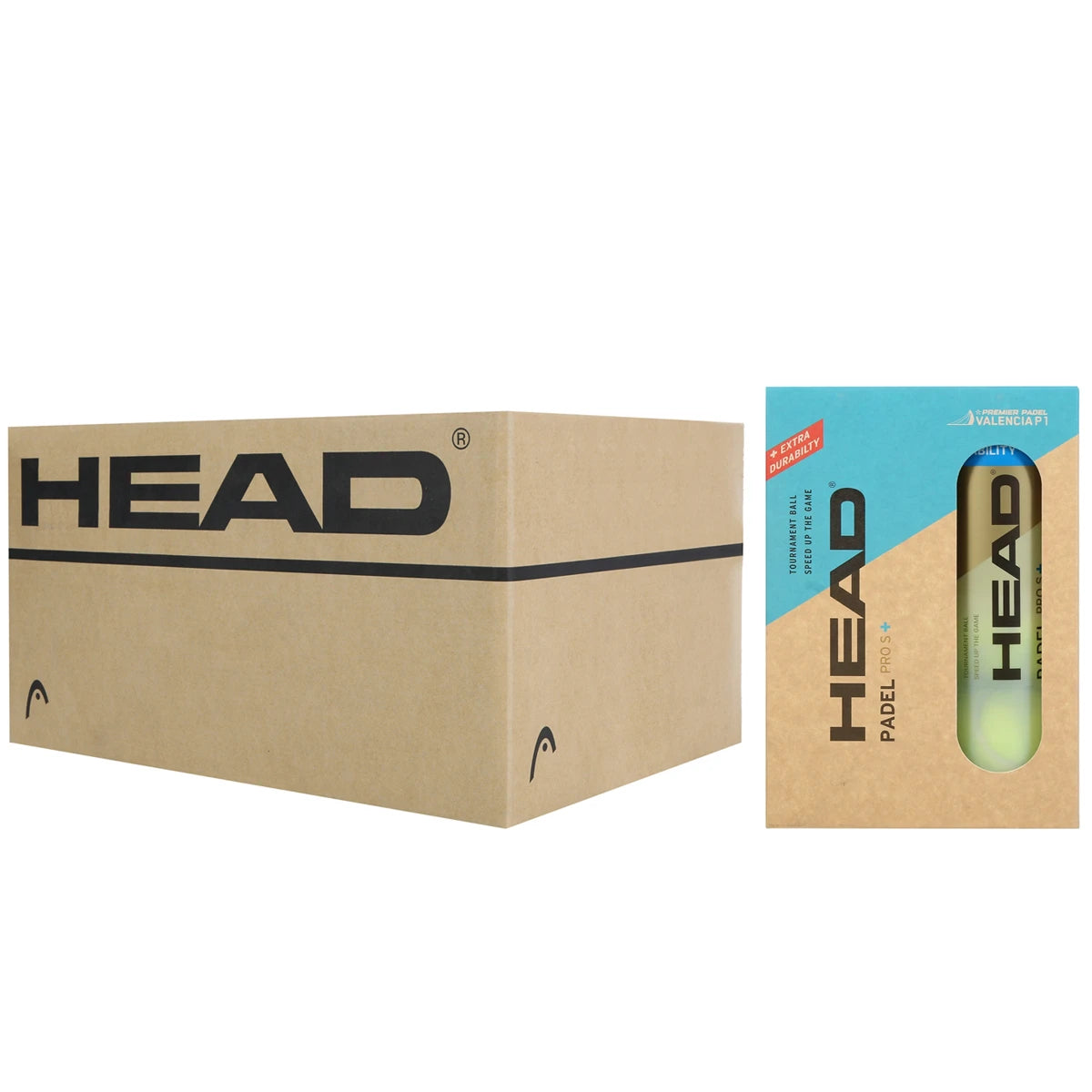 Cartone da 12 Pack da 2 Tubetti da 3 Palline Head Padel Pro S+ Valencia
