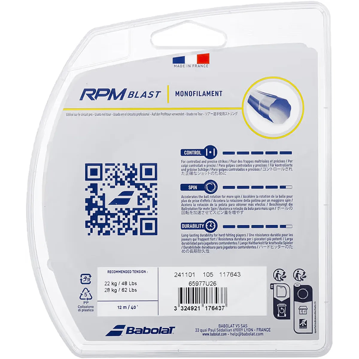 Corda Babolat Rpm Blast (12 Metri)