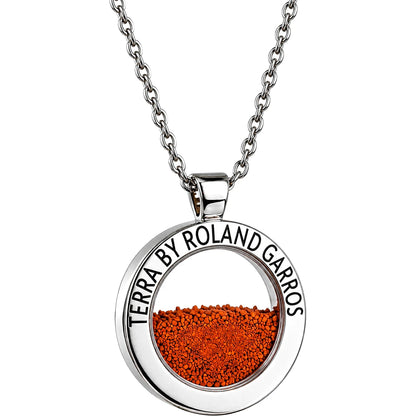 COLLANA E MEDAGLIA TERRA ACCESS ACCIAIO LUCIDO SENZA PIETRA GRANDE MODELLO
