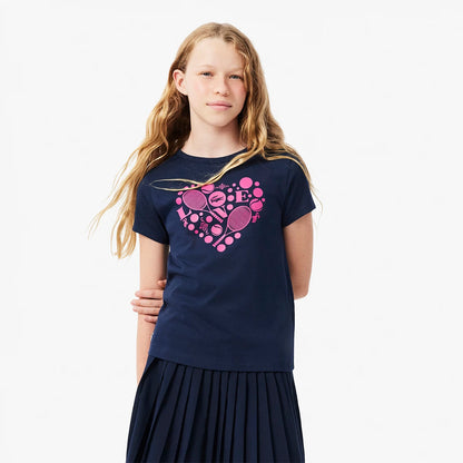 T-Shirt Lacoste Junior Ragazza Core Performance Graphic