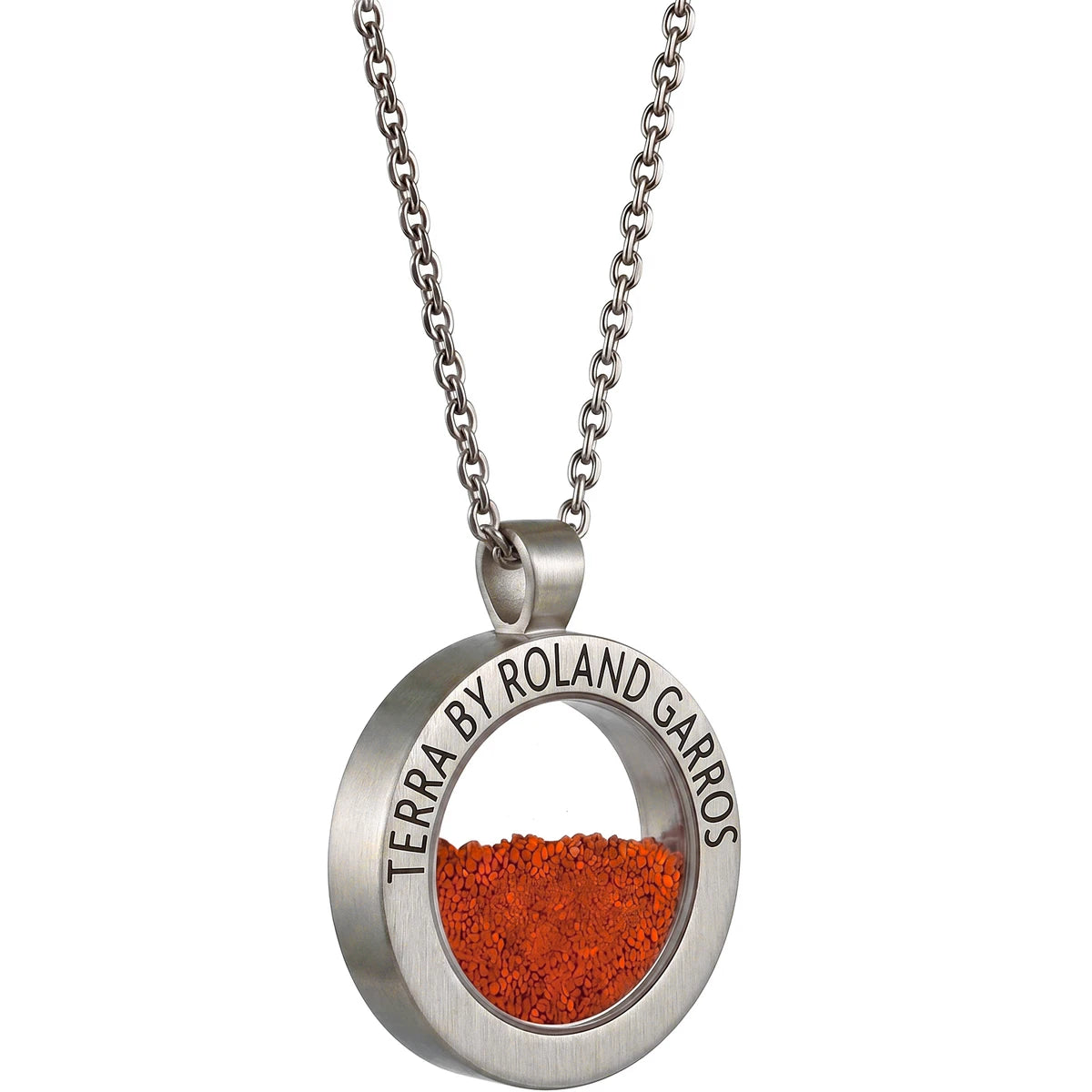 COLLANA E MEDAGLIA TERRA ACCESS ACCIAIO OPACO SENZA PIETRA PICCOLO MODELLO