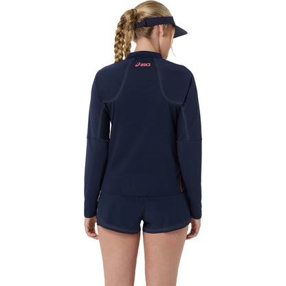 T-Shirt Asics Donna Paris Maniche Lunghe 1/2 Zip