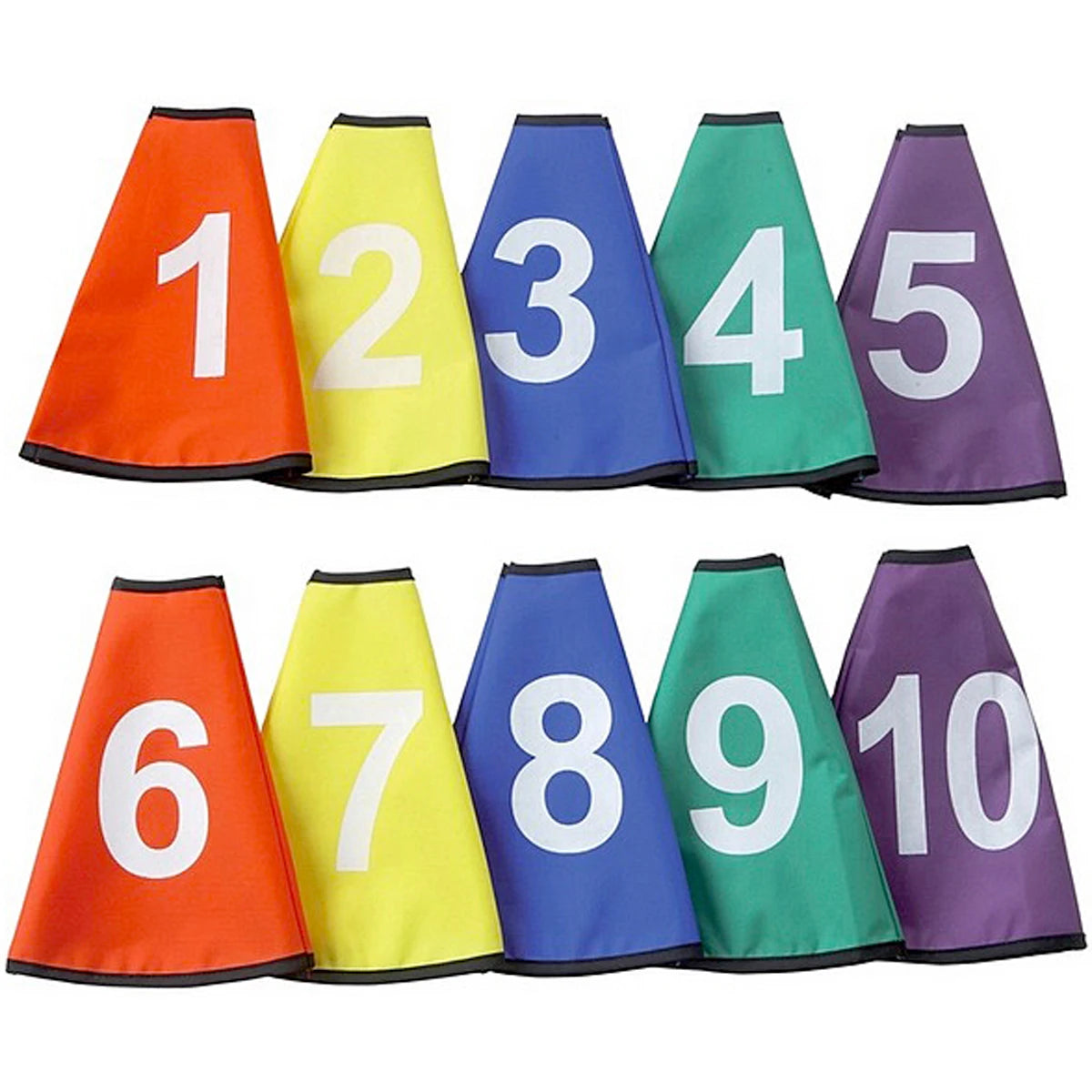 Set da 10 Colletti di Coni Numerati da 1 a 10