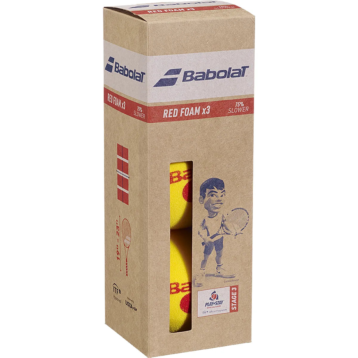 Confezione da 3 Palline da tennis Babolat Red Foam