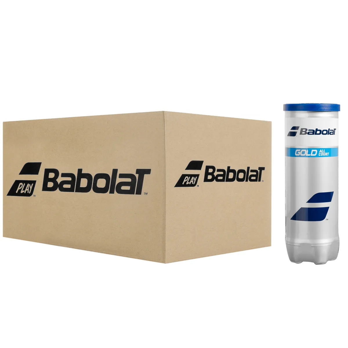 Cartone da 24 Tubetti da 3 Palline Babolat Gold All Court
