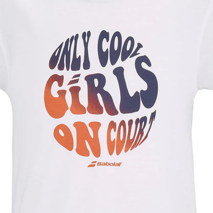 T-Shirt Babolat Junior Ragazza Exercise Cotone