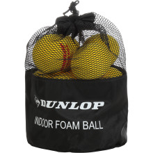 SACCHETTO DI 12 PALLINE DI DUNLOP IN SCHIUMA INDOOR