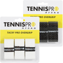 3 OVERGRIP TENNISPRO TACKY PRO PERFORATED