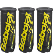 CONFEZIONE DA 3 TUBI DI 3 PALLINE DA PADEL BABOLAT ACE