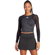 MAGLIETTA ADIDAS DONNA CROP TOP MANICHE LUNGHE PARIS