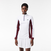 FELPA LACOSTE DONNA 1/2 ZIP HERITAGE CLUB