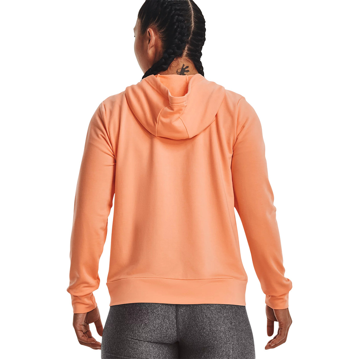 FELPA UNDER ARMOUR DONNA RIVAL TERRY FULL ZIP E CAPPUCCIO UNDER ARMOUR Donna Abbigliamento Tennispro