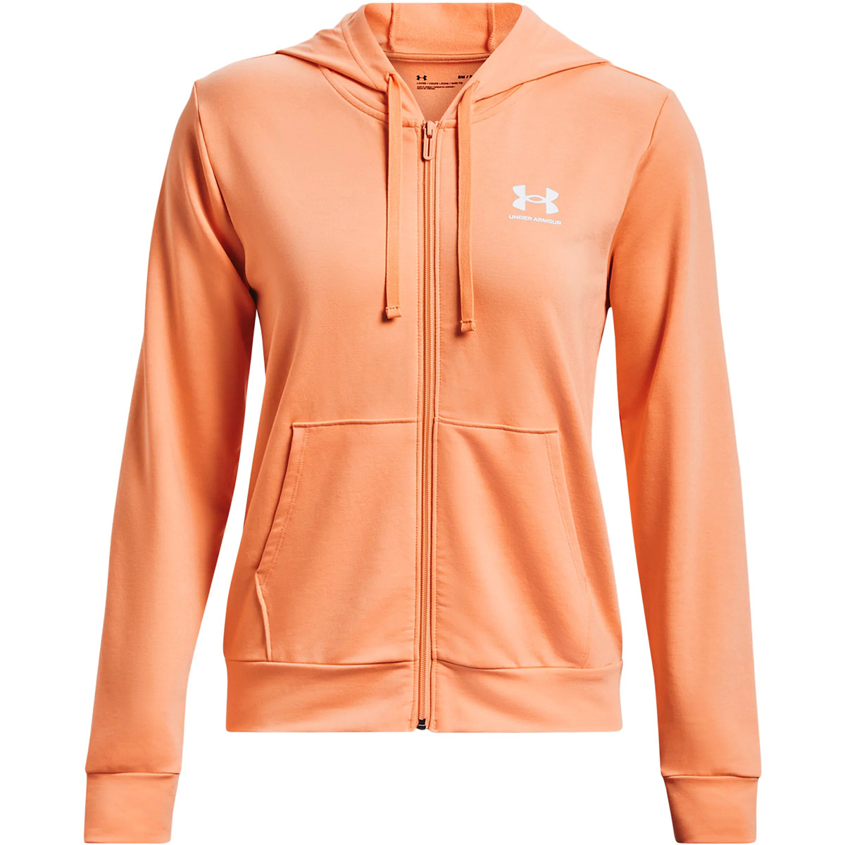 FELPA UNDER ARMOUR DONNA RIVAL TERRY FULL ZIP E CAPPUCCIO UNDER ARMOUR Donna Abbigliamento Tennispro