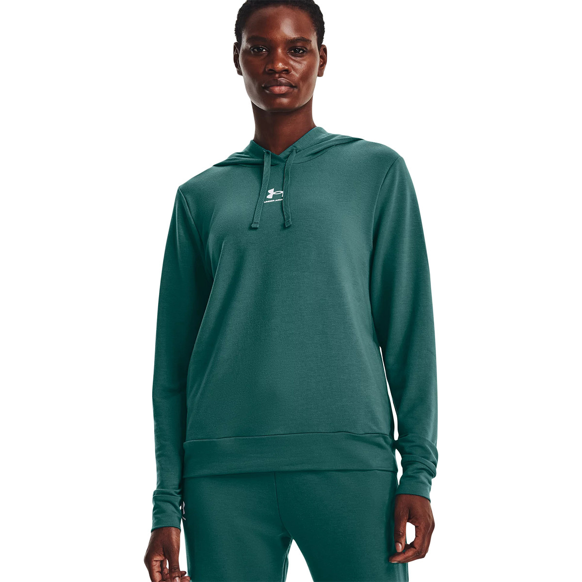 FELPA UNDER ARMOUR DONNA RIVAL TERRY CON CAPPUCCIO UNDER ARMOUR