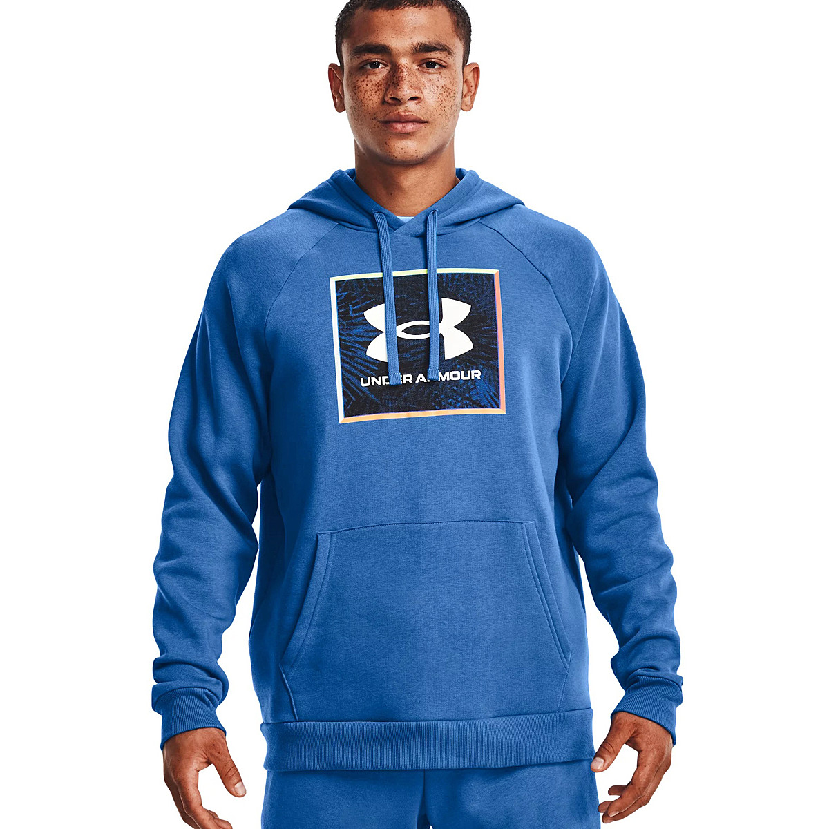Felpa under armour rossa e blu on sale