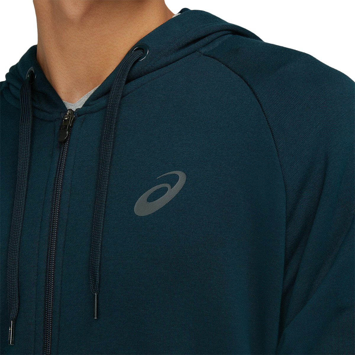 Felpa con la zip asics discount