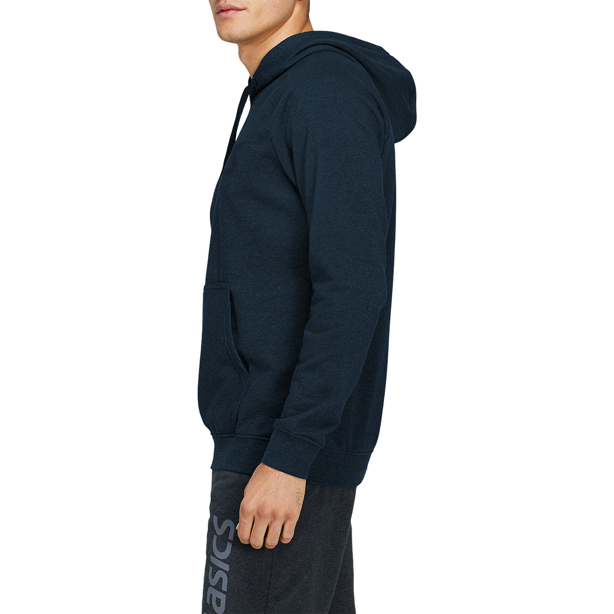 Felpa asics grigia con cappuccio store