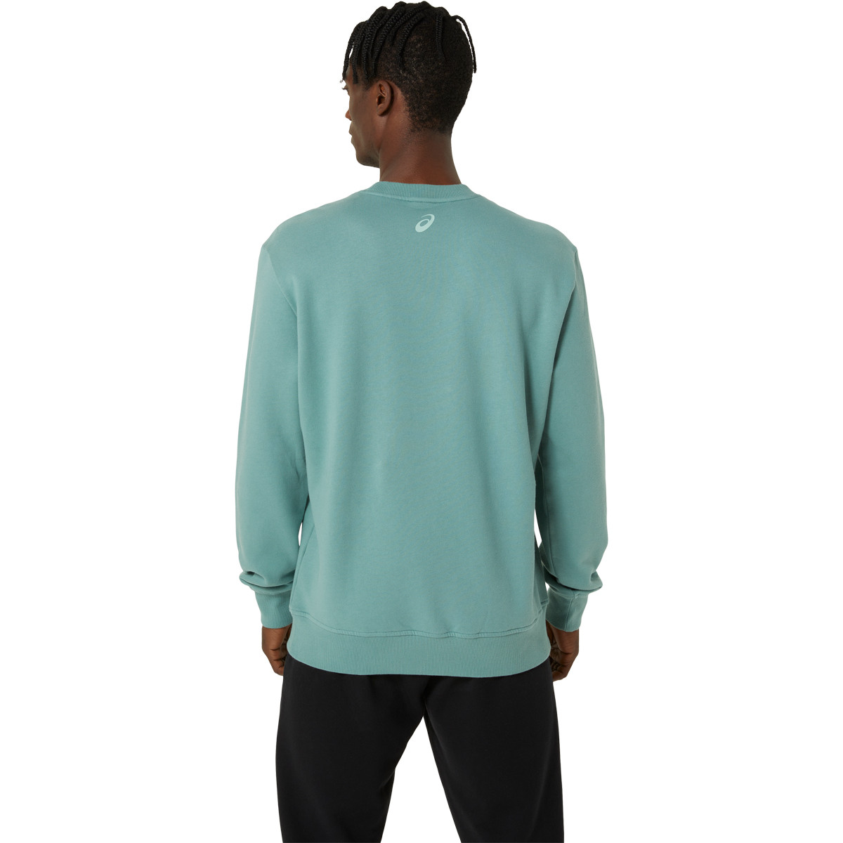 Felpa verde asics discount
