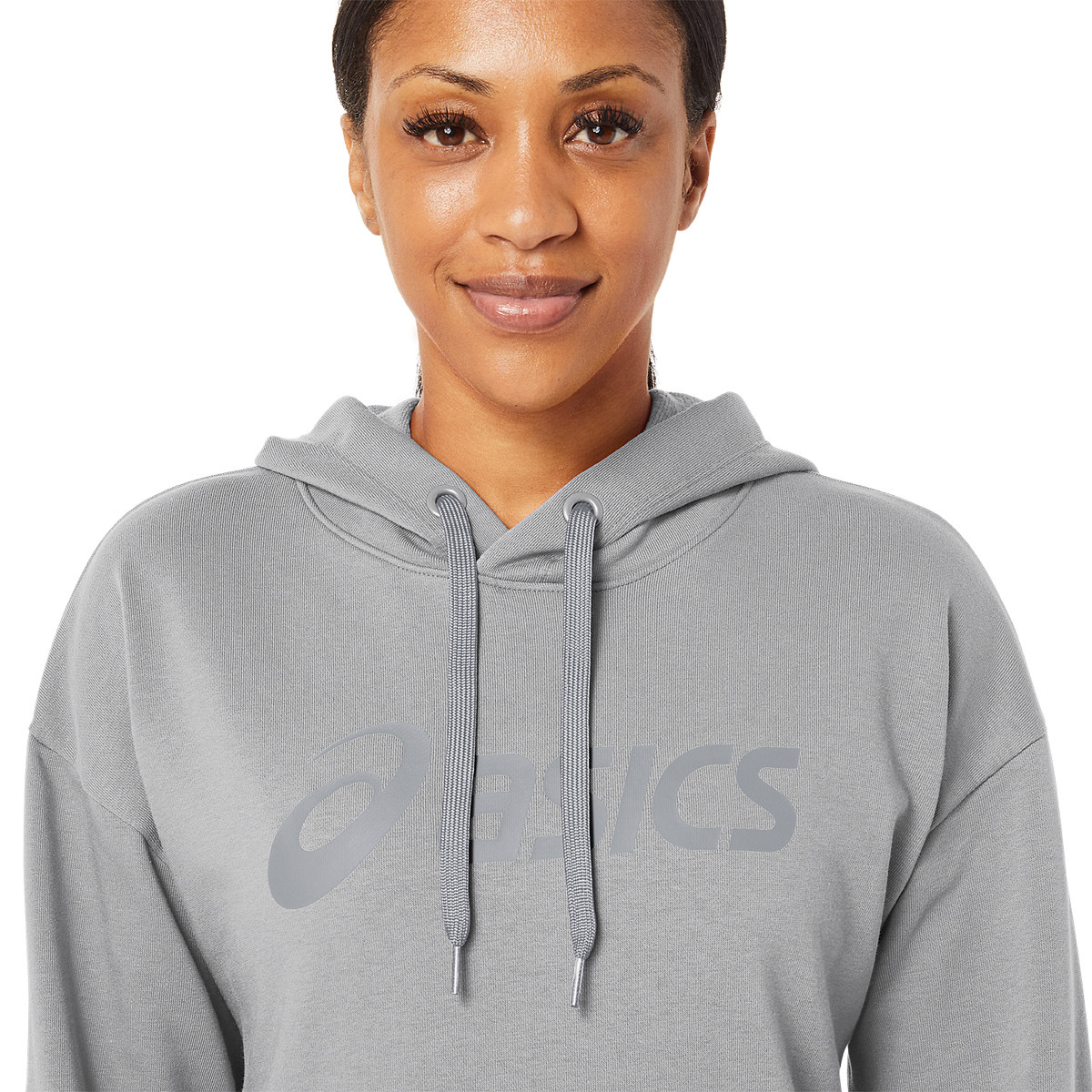 Felpa grigia asics donna 2025